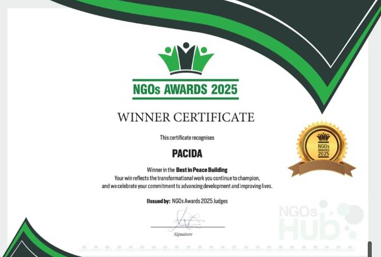 Best in Peacebuilding — Certificate
